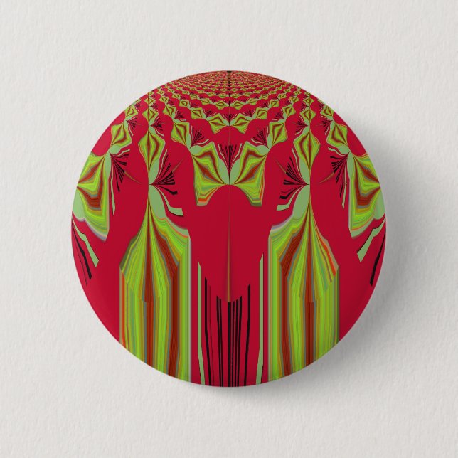 Seamless Hakuna Matata design 6 Cm Round Badge (Front)