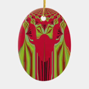 Seamless Hakuna Matata design Ceramic Tree Decoration