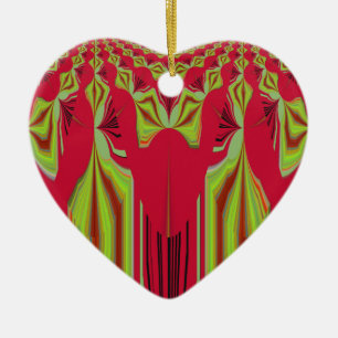 Seamless Hakuna Matata design Ceramic Tree Decoration