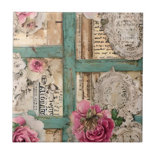 Seamless Hand drawn artistic Rustic backsplash Tile