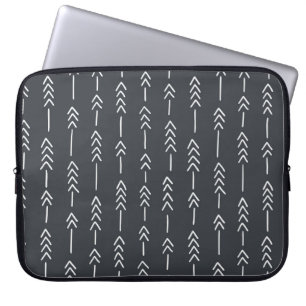 Seamless hand drawn geometric tribal pattern with  laptop sleeve