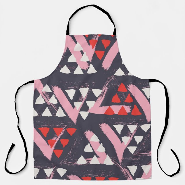 seamless hand drawn pattern apron (Front)