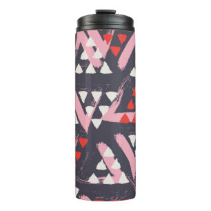 seamless hand drawn pattern thermal tumbler