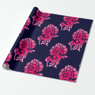 seamless Indian mughal flower motif backgroundabst Wrapping Paper