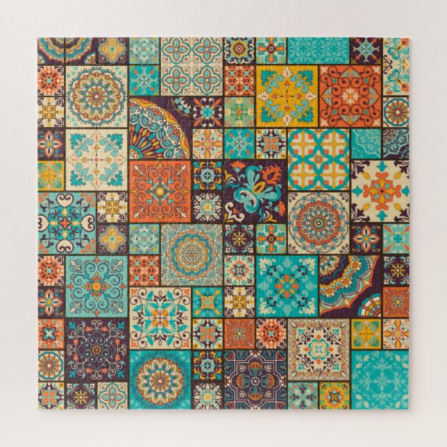 Seamless Islamic, Arabic tile pattern. Jigsaw Puzzle (Vertical)