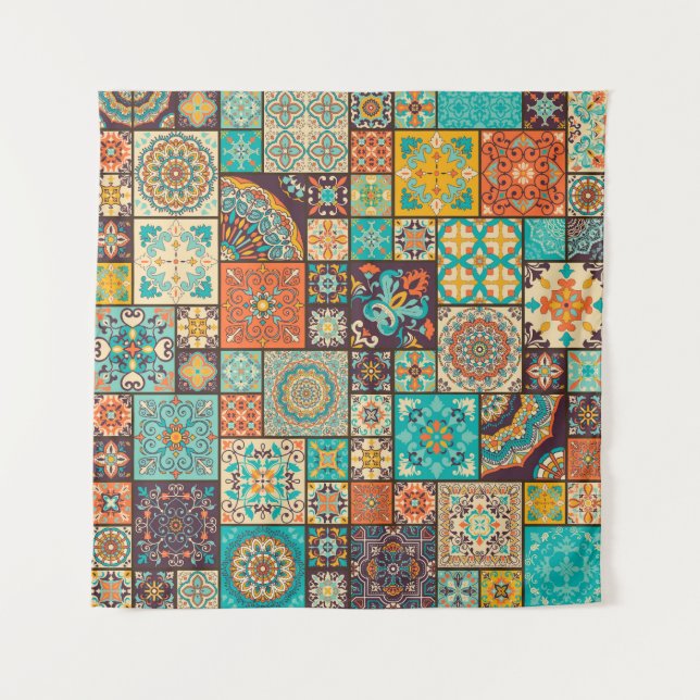 Seamless Islamic, Arabic tile pattern. Tapestry (Front)