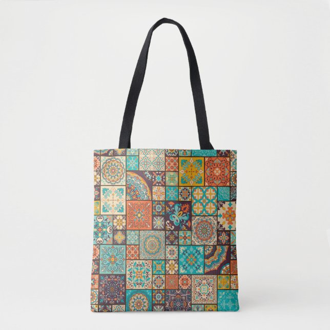 Seamless Islamic, Arabic tile pattern. Tote Bag (Front)