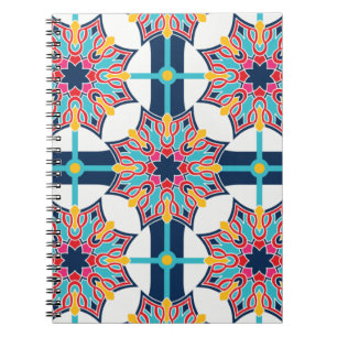 Seamless Islamic Art Colorful  Notebook