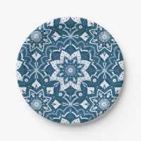 Seamless Islamic Art Colourful Blue