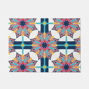Seamless Islamic Art Colourful  Doormat