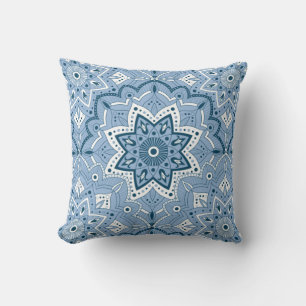 Seamless Islamic Colourful Blue   Cushion