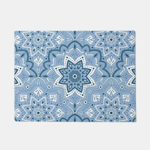 Seamless Islamic Colourful Blue  Doormat