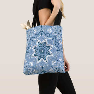Seamless Islamic Colourful Blue   Tote Bag