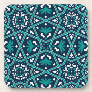 Seamless Islamic Colourful Ceramic Coaster