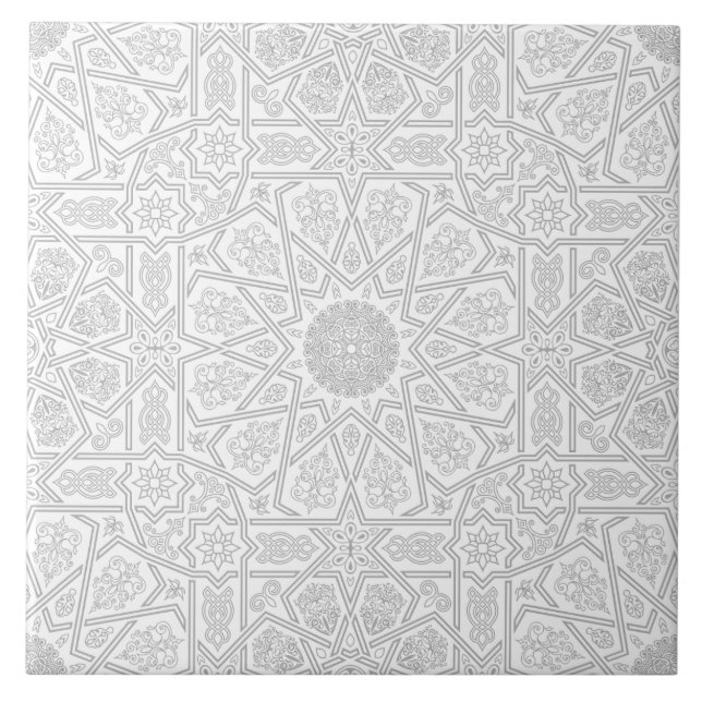 Seamless Islamic Moroccan Pattern. Arabic  Tile (Front)