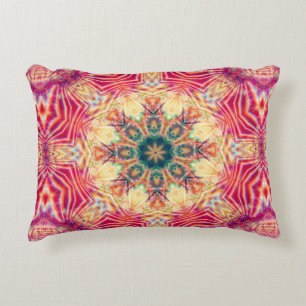 Seamless kaleidoscope colourful texture. Illustrat Decorative Cushion