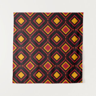 Seamless kawung motive batik pattern. Embroidery - Tapestry