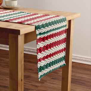 Seamless Knitted Christmas Digital Pattern Long Table Runner