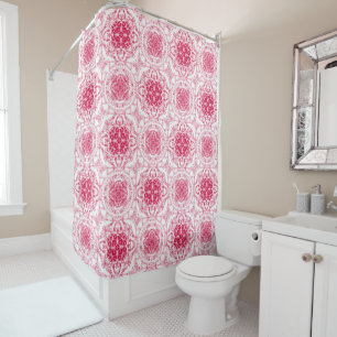 Seamless lace ornamental decoration pattern elegan shower curtain
