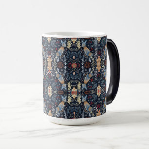 Seamless Leaf Pattern with Graceful Deer Magic Mug