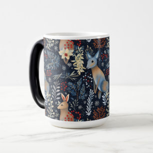 Seamless Leaves Animal Deer Magic Mug