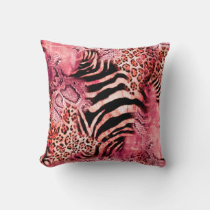 Seamless leopard pattern, abstract zebra. leopard, cushion