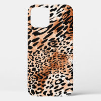 Seamless leopard pattern, african animal print