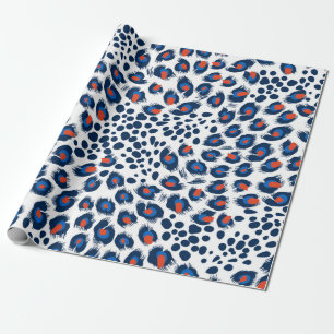 Seamless leopard skin pattern. Vintage.  Wrapping Paper