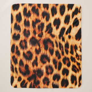 Seamless leopard texture, leopard fur, african ani sherpa blanket