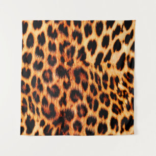 Seamless leopard texture, leopard fur, african ani tapestry