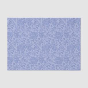 Seamless ligh blue flower pattern decoupage tissue paper