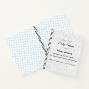 Seamless Light Grey Minimalist Texture  Notebook