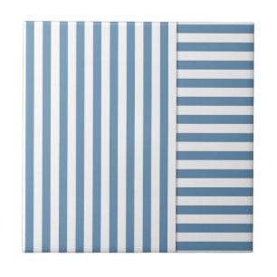 Seamless lined striped blue white simple design pa tile
