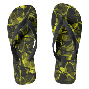 Seamless liquid wavy abstract black green modern p jandals