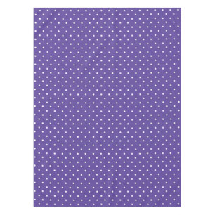 Seamless medium purple polka dot pattern tablecloth