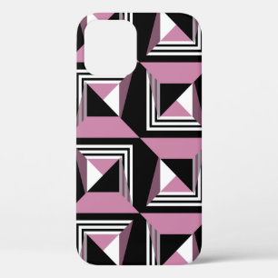 Seamless modern squares pattern iPhone 12 case
