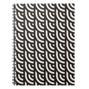 Seamless monochrome geometric pattern. Abstract st Notebook