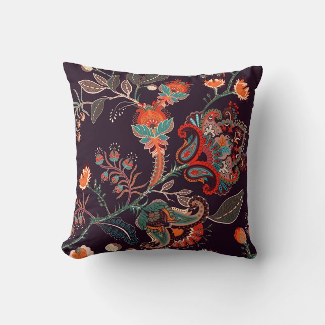 Seamless nature pattern. Background with big decor Cushion (Front)