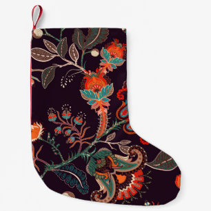 Seamless nature pattern. Background with big decor Small Christmas Stocking