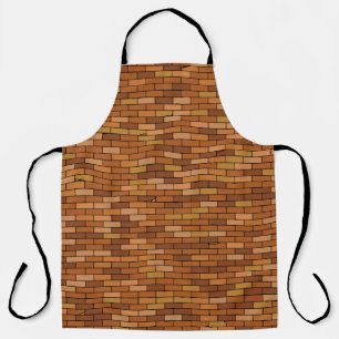 Seamless Old brick wall background with vignette. Apron
