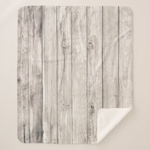 Seamless Old Wood: Textured Wall Background Sherpa Blanket