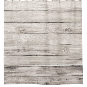 Seamless Old Wood: Textured Wall Background Shower Curtain