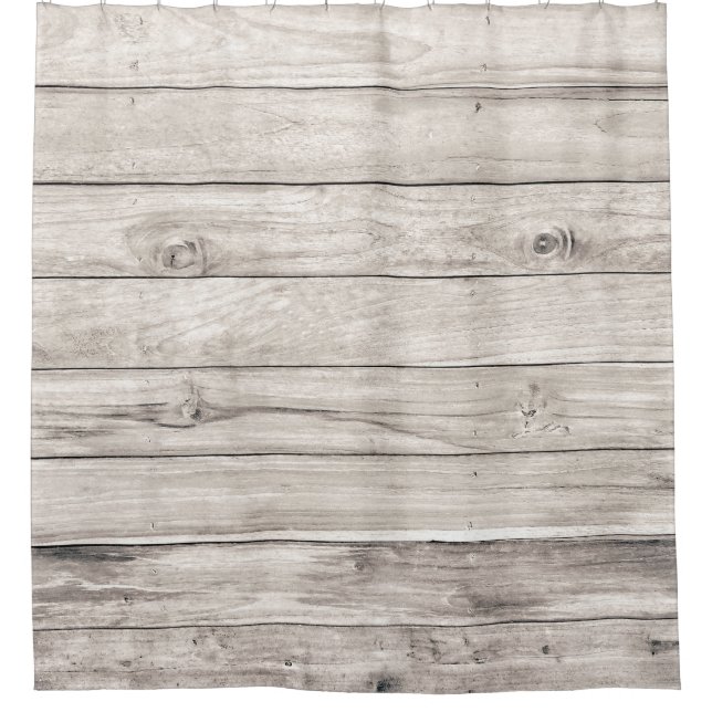 Seamless Old Wood: Textured Wall Background Shower Curtain (Front)