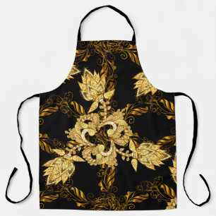 Seamless oriental ornament in the style of baroque apron