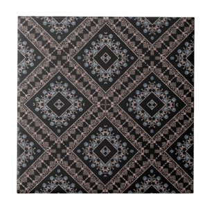 Seamless ornamental decor beads pearl jewellery pa tile
