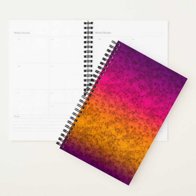 Seamless ornamental marble gradient pink purple ye planner (Display)
