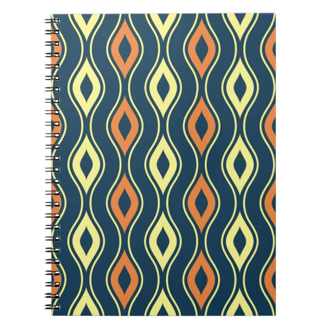 seamless ornamental pattern illustrationillustrati notebook (Front)