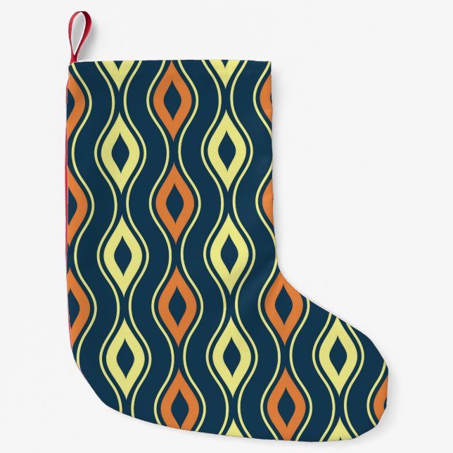 seamless ornamental pattern illustrationillustrati small christmas stocking (Front)