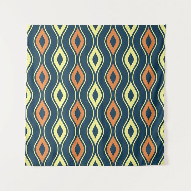 seamless ornamental pattern illustrationillustrati tapestry (Front)
