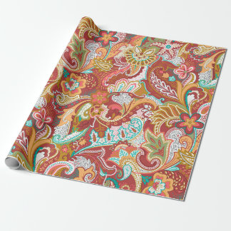 Seamless paisley Pattern on background Wrapping Paper